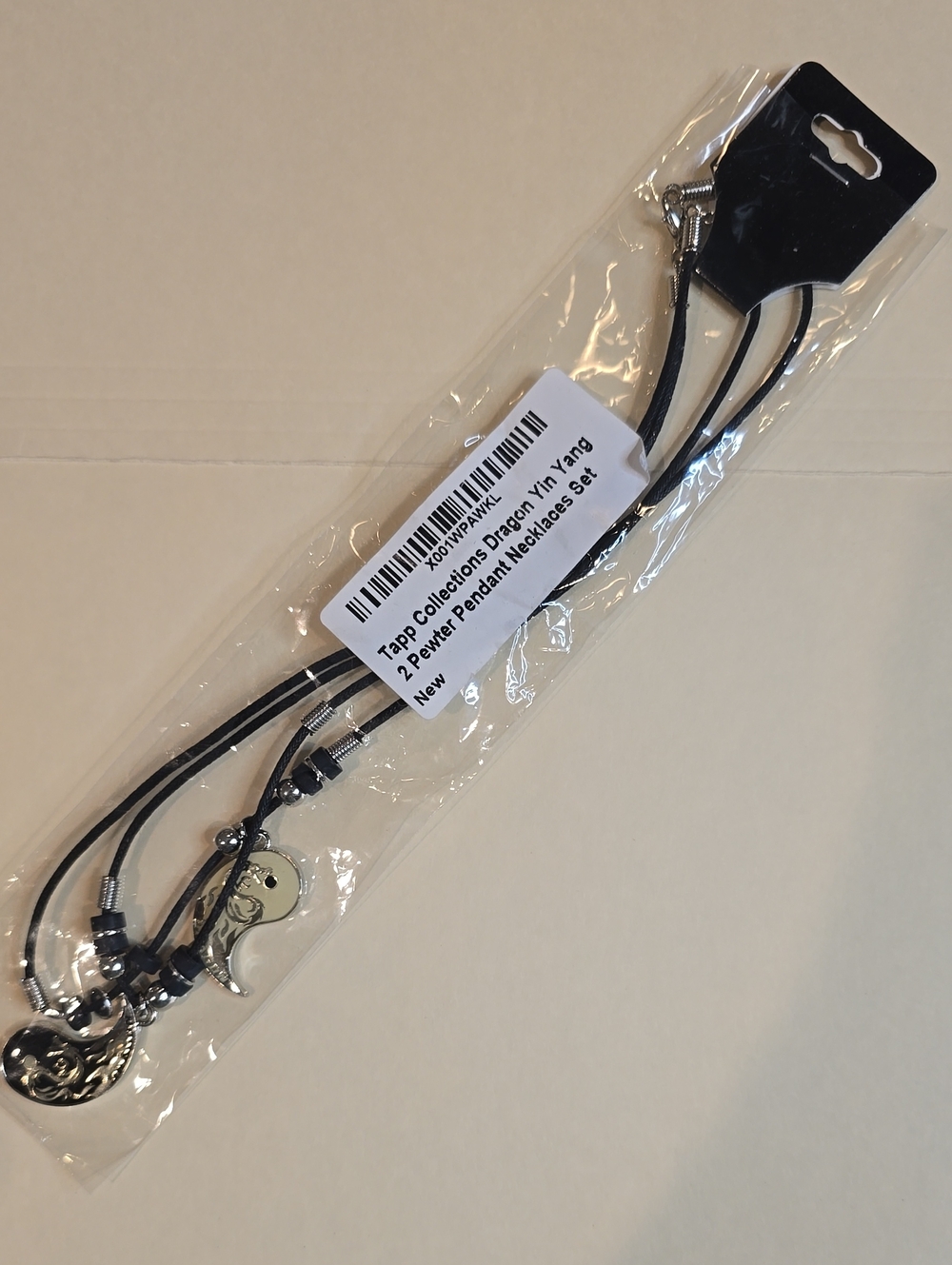 Tapp Collections Black Layered Pendant Necklace Set
